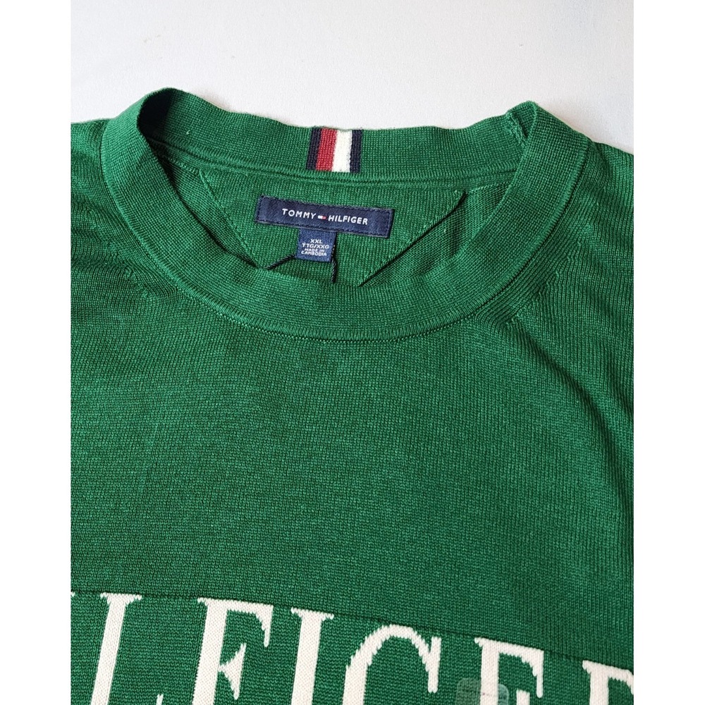 Tommy Hilfiger Men's Sweater Pullover Crew Neck Knit Flag Logo Outerwear XXL New - Picture 4 of 9